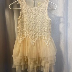 Lace chiffon girls dress